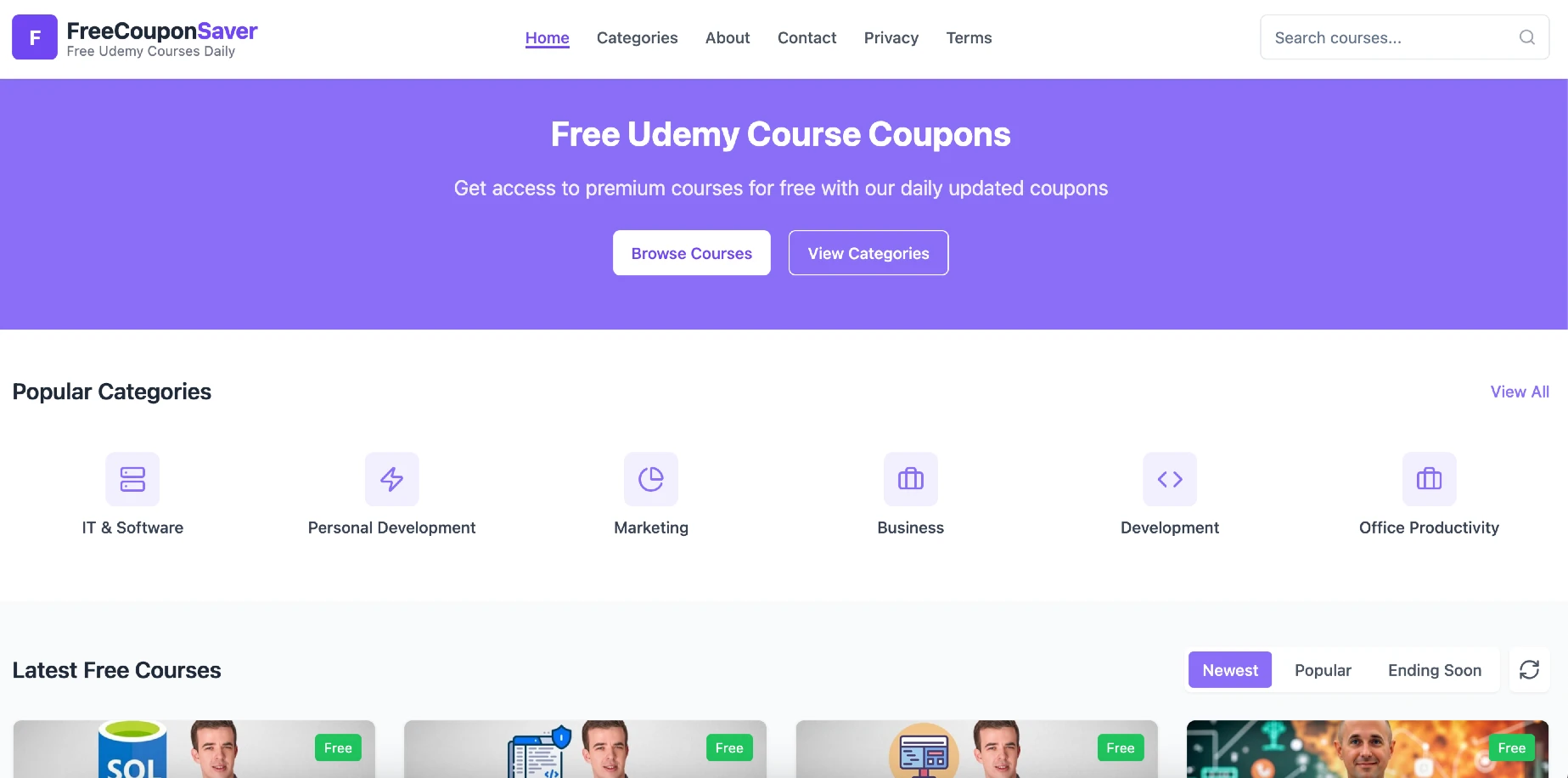 FreeCouponSaver — Deals Platform